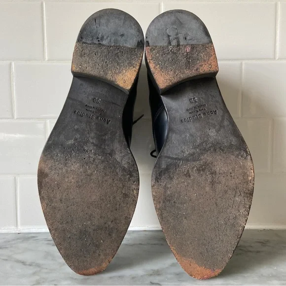 Acne Studios Lark Platform Oxford with Snakeskin Trim | Size 36 - Picture 12 of 12